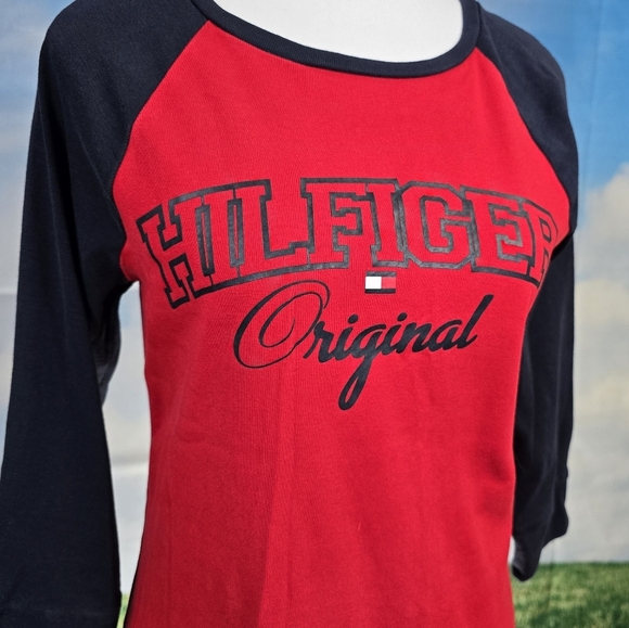 TOMMY HILFIGER | 100% COTTON CREW NECK QUARTER SLEEVE CASUAL SHIRT DRESS - Picture 11 of 16